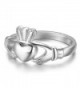 S925 Sterling Silver Irish Ladies' Claddagh Ring- Size 6 7 8 9 - C418882GEYI