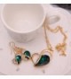 OUFO Necklace Earring Fashion Jewelry in Women's Jewelry Sets