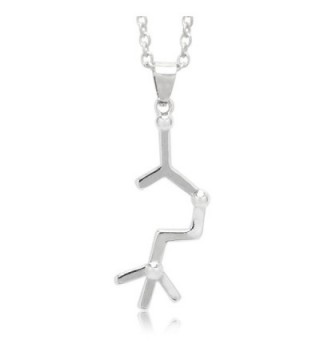 Acetylcholine 'Love' Molecule Chemistry Pendant Necklace Science DNA Adjustable Link Chain 18" - 20" - CA12LH2NL2F