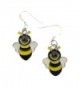 Bumble Bee Earrings .925 Sterling Silver Earwires 1-1/2" IN GIFT BOX - CU11WC2SHMJ