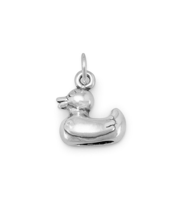 925 Sterling Silver Rubber Duck Charm - CA111SBRQFT