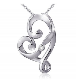 (Mother and Child's Love) 925 Sterling Silver Infinity Love Knot Pendant Necklace- Rolo Chain 18" - CM17X6S35UM