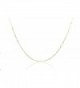 Chelsea Jewelry Basic Collections 2.0mm Wide 18K Gold Ultra Thin Cable Chain Necklace (18 Inches- yellow-gold) - CA123UMWG7B