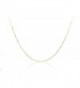 Chelsea Jewelry Basic Collections 2.0mm Wide 18K Gold Ultra Thin Cable Chain Necklace (18 Inches- yellow-gold) - CA123UMWG7B