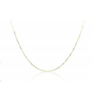 Chelsea Jewelry Basic Collections 2.0mm Wide 18K Gold Ultra Thin Cable Chain Necklace (18 Inches- yellow-gold) - CA123UMWG7B