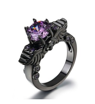 FENDINA Engagement Amethyst Solitaire Anniversary - CY12HEJ1WIZ