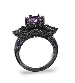 FENDINA Engagement Amethyst Solitaire Anniversary