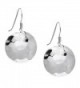 Silverly Women's .925 Sterling Silver Round Hammered 20 mm Disc Dangle Earrings - CI11PH7QOS5