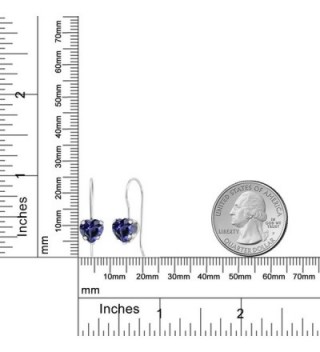 Iolite Sterling Silver 5 prong Earrings in Women's Drop & Dangle Earrings