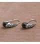 NOVICA Sterling Silver Earrings Midnight in Women's Drop & Dangle Earrings