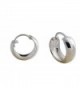 SOLID STERLING SILVER ROUND GLOSSY