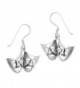 .925 Sterling Silver Comedy Tragedy Dangle Earrings - CS11AP01XWZ