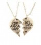 Lux Accessories GoldTone Zombie Apocalypse Partners BFF Pendant Necklace Set 2PC - CC1862WTXN9