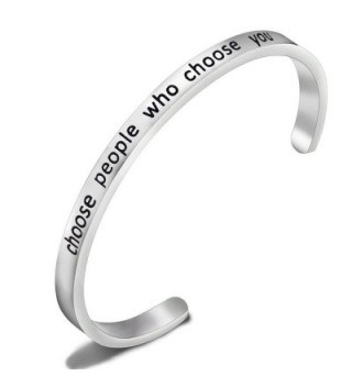 SEIRAA Choose People Who Choose You Bracelet Confidence Jewelry Cuff Bangle Confidence Gifts For Her - CK188SNWXG8