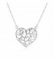 Rosa Vila Heart Tree Branches Necklace - Nature Inspired Necklaces For Women - CR18998CREH