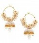 Bollywood Style Party Wear Traditional Indian Jewelry Gold tone Jhumki Jhumka Earrings for Women - CK12O5FKMLB