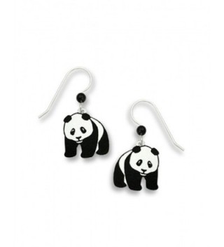 Panda Bear Hand Painted Dangle Earrings Made in USA by Sienna Sky 869 - CJ11CURKITV