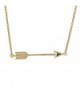 Sterling Necklace Sideways Horizontal Adjustable - Gold - CE128UGD21V