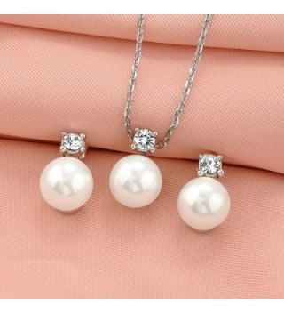 Simulated Crystal Pendant Necklace Earrings