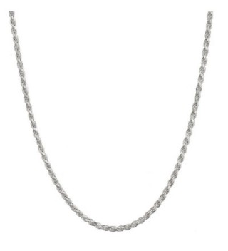 Sterling Silver 2.75mm Italian Diamond Cut Rope Chain Necklace All Sizes 16" - 30" - CF12MYWVK70