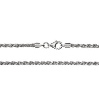 Sterling Silver Italian Diamond Necklace