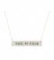 You're My Person Engraved Bar Pendant Necklace Best Friends- BFF Besties - Antique Silver Tone - CQ184AK0Q3I
