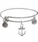 Bangle Bracelet and Anchor Charm - C511TSW7HDV