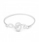 Silver Treble Clef Bangle - CR11A5JDAB7