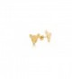 Disney Couture Bambi Face Stud Earrings - Yellow Gold Plated - C911AQUSGB5
