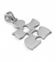 Autism Awareness Puzzle Hearts Sterling