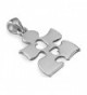 Autism Awareness Puzzle Hearts Sterling in Women's Pendants