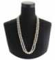 Cream Pearl Necklace Set 60" Long Knotted 8mm Elegant Opera Style Boxed (136) - C1121NYKJB3