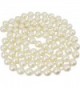 Cream Pearl Necklace Knotted Elegant
