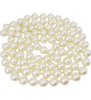 Cream Pearl Necklace Knotted Elegant