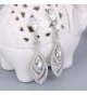 BriLove Gorgeous Chandelier Teardrop Silver Tone in Women's Drop & Dangle Earrings