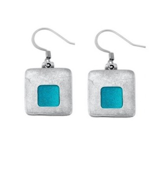 Danforth - Stability / teal Pewter Wire Earrings - C2110MMJJJV