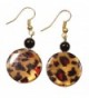 Prowling About Shiny Leopard Print Earrings- 2 Inches - C711M90CFJZ