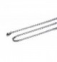 Stainless Steel Cable Chain Necklace for Men Women Pendant Accessory Chain 2.0mm-20 Inches - CJ12571ITUV