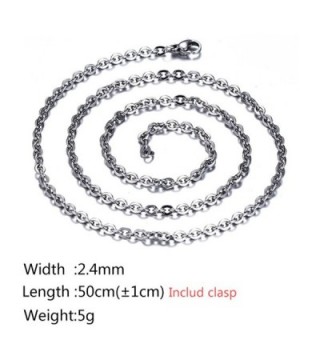 Stainless Necklace Pendant Accessory Inches