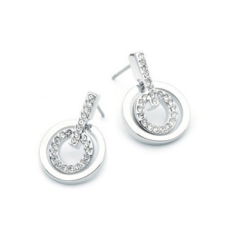 Rhodium Classic Earrings Swarovski Crystals