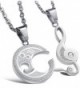 Jstyle Jewelry Stainless Steel Best Friend Puzzle Pendant-Music Note Engraved-with Chain - CP11QLD0VWT