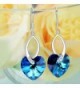 EleQueen Sterling Earrings Swarovski Crystals in Women's Drop & Dangle Earrings