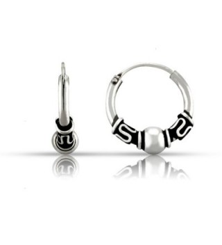 WithLoveSilver 925 Sterling Silver Teeny Bali Hoop Earrings - C811FVKG7V7