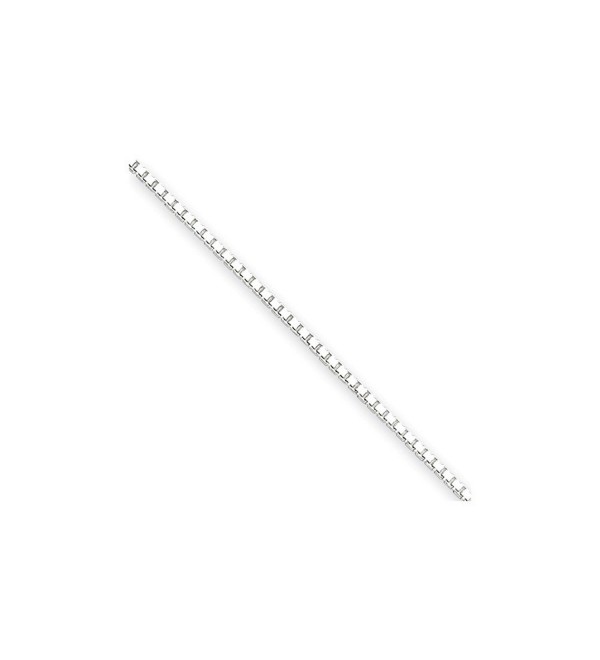 Roy Rose Jewelry Sterling Silver 1.25mm Box Chain Necklace - CH12L402BIZ
