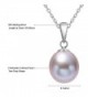 Sterling Necklace Freshwater Cultured Lavender