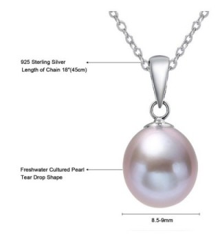 Sterling Necklace Freshwater Cultured Lavender