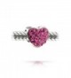 Bling Jewelry Silver Crystal Heart in Women's Charms & Charm Bracelets