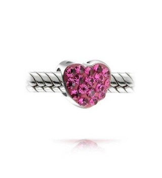 Bling Jewelry Silver Crystal Heart in Women's Charms & Charm Bracelets