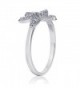 Sterling Silver Cubic Zirconia Starfish in Women's Band Rings