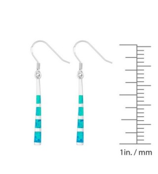 Sterling Silver Created Dangle Earrings in Women's Drop & Dangle Earrings